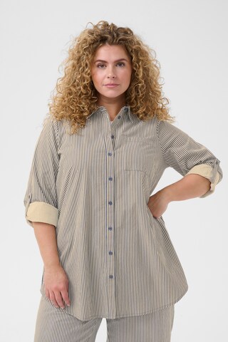 KAFFE CURVE Bluse 'Nana' i beige: forside