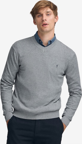 Polo Club Sweater in Grey: front