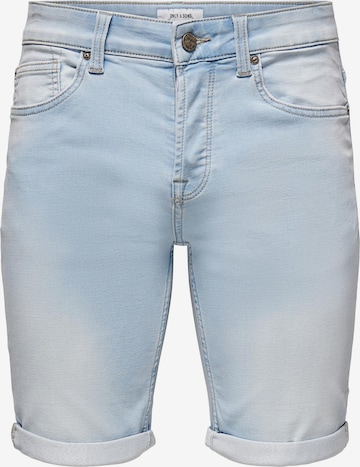 Coupe slim Jean Only & Sons en bleu : devant