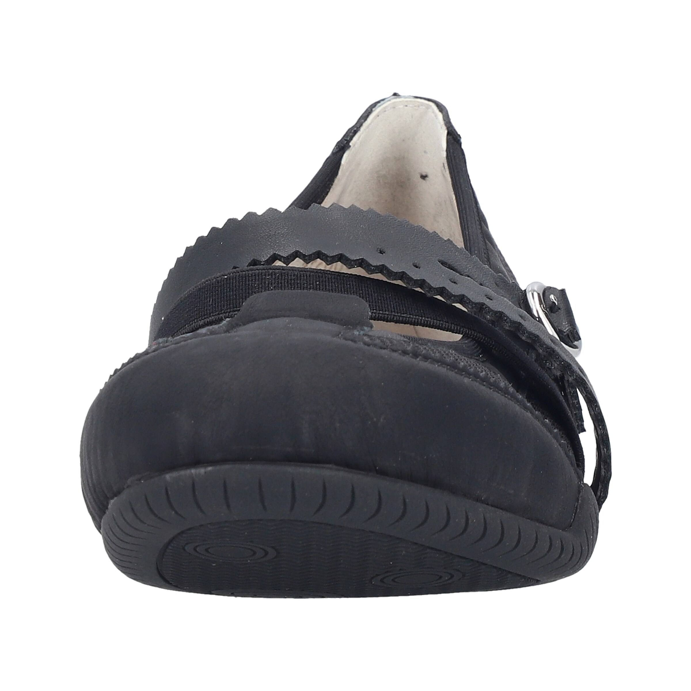 Rieker Ballet Flats with Strap in Black