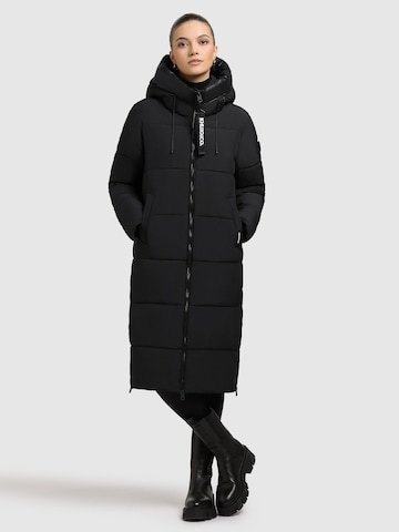 khujo Wintermantel 'Nalu' in Zwart
