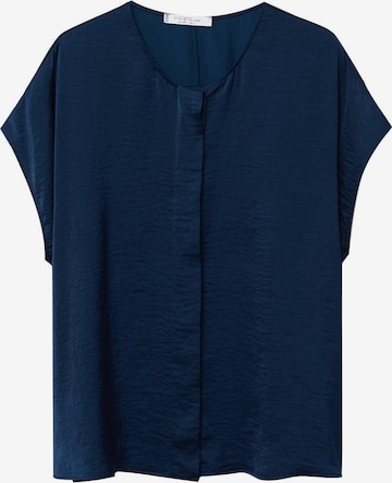 MANGO Blouse 'AGUA' in Blue: front