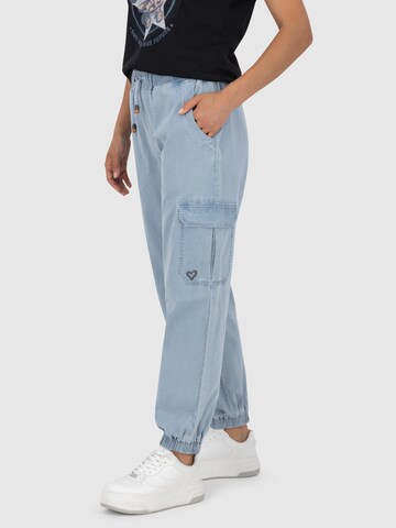 Alife and Kickin Tapered Cargo trousers 'Angelique' in Blue