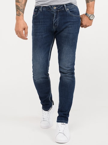 Rock Creek Slimfit Jeans in Blau: Vorderseite