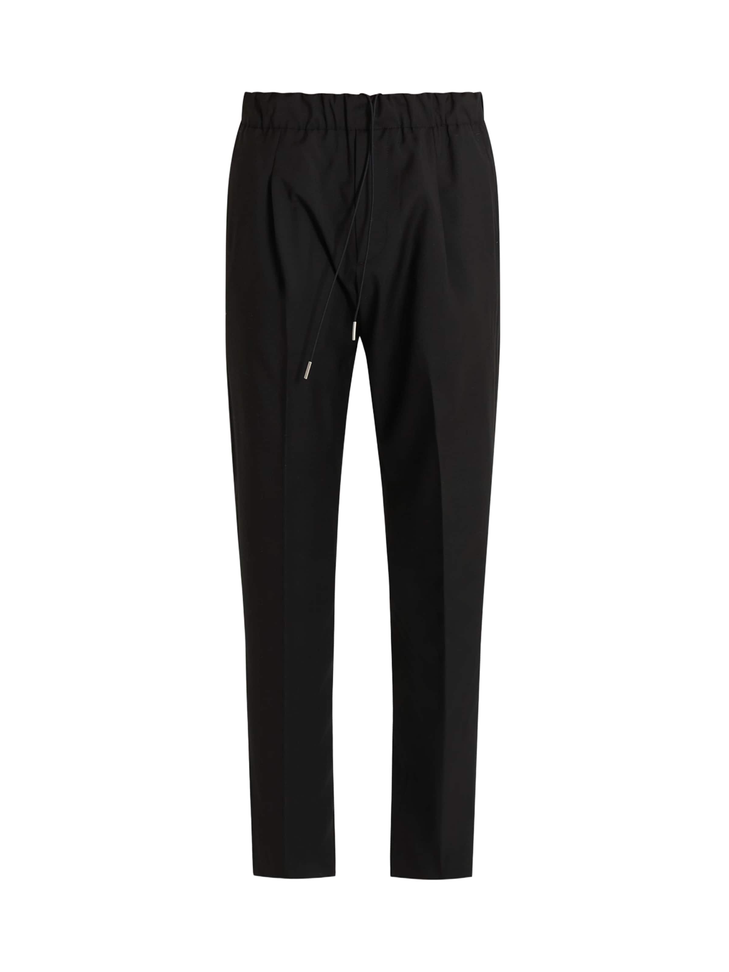 regular Pantaloni con piega frontale di LOW BRAND in nero: frontale