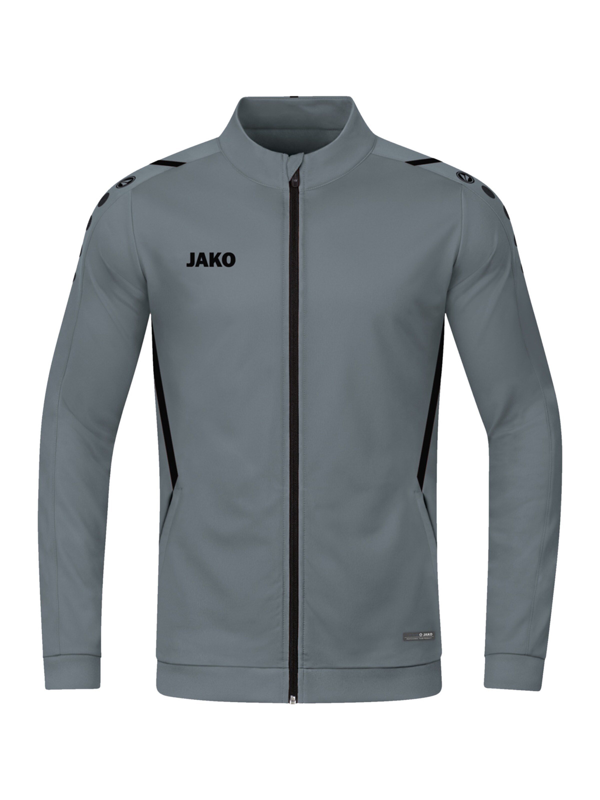JAKO Sportjacke 'Challenge' in Grau: Vorderseite