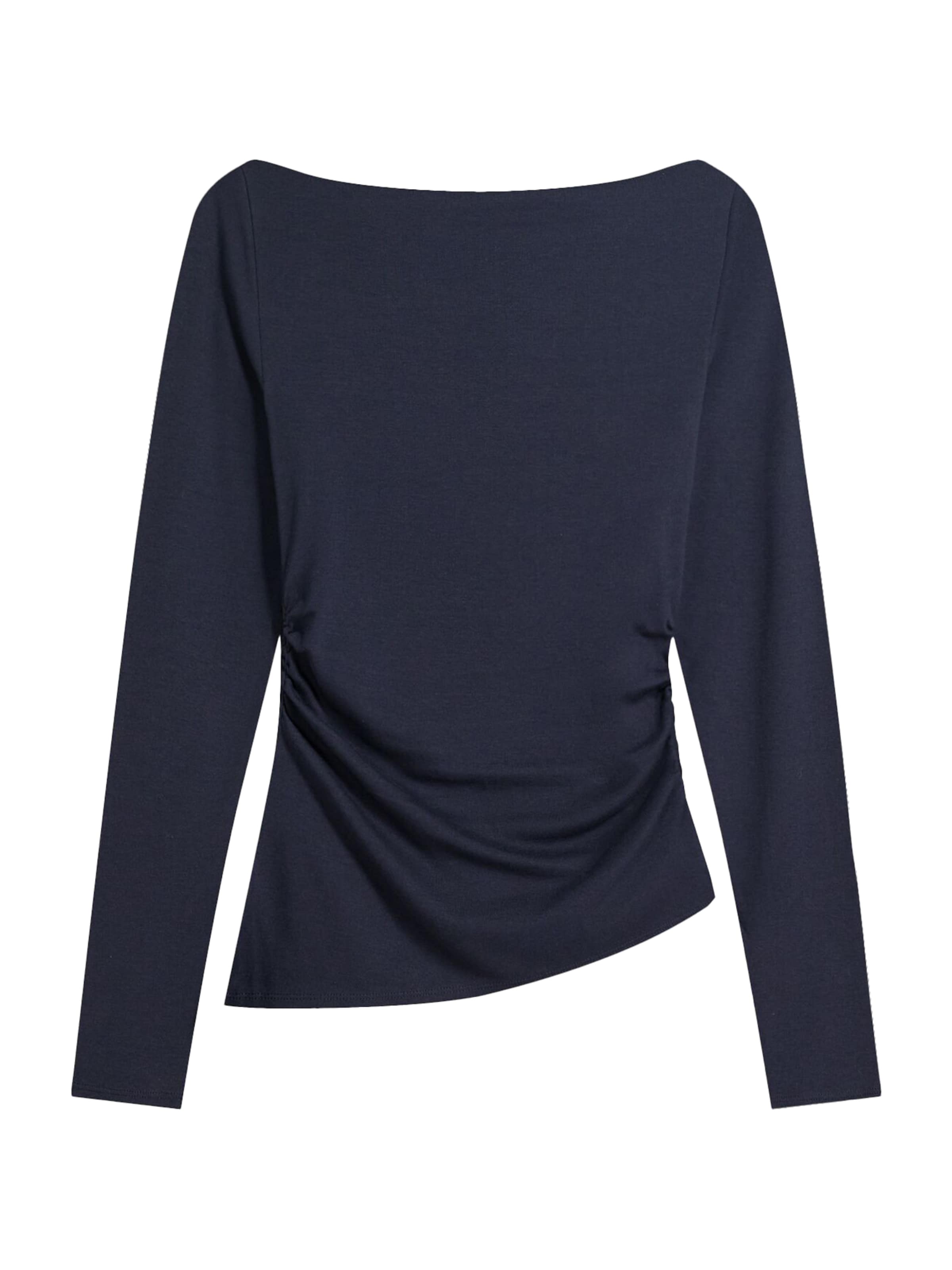 Tricou de la Bershka pe albastru: față