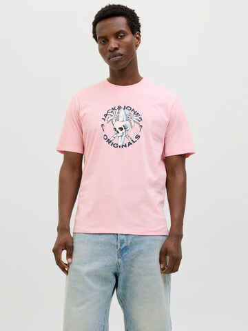 JACK & JONES Bluser & t-shirts 'JORSkull Coast' i pink: forside