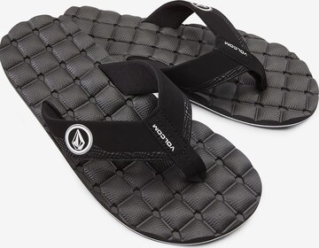 Volcom T-Bar Sandals 'Recliner' in Black