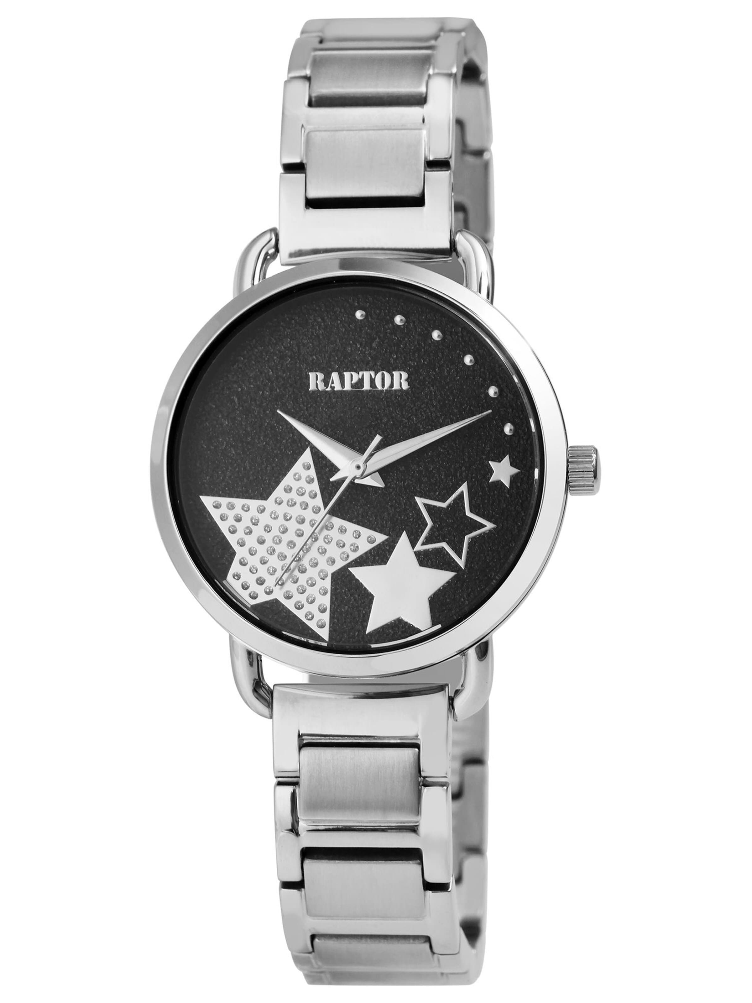 Raptor Analog Watch 'Shienne, 3 ATM' in Silver