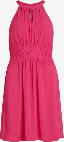 VILA Koktejlové šaty – pink: přední strana