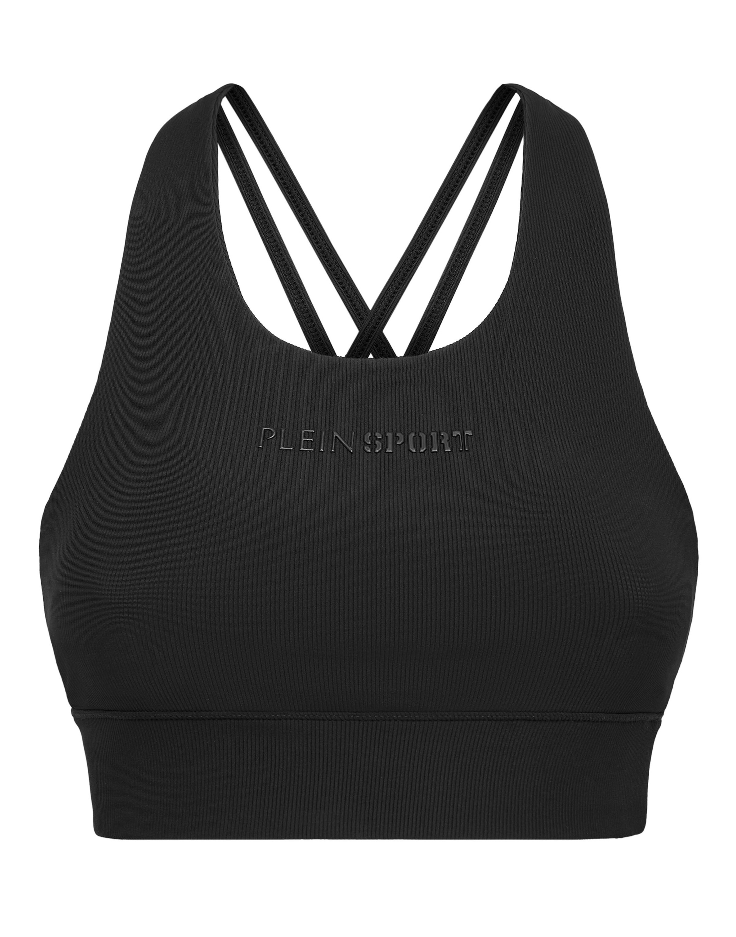Plein Sport Sports top in Black: front