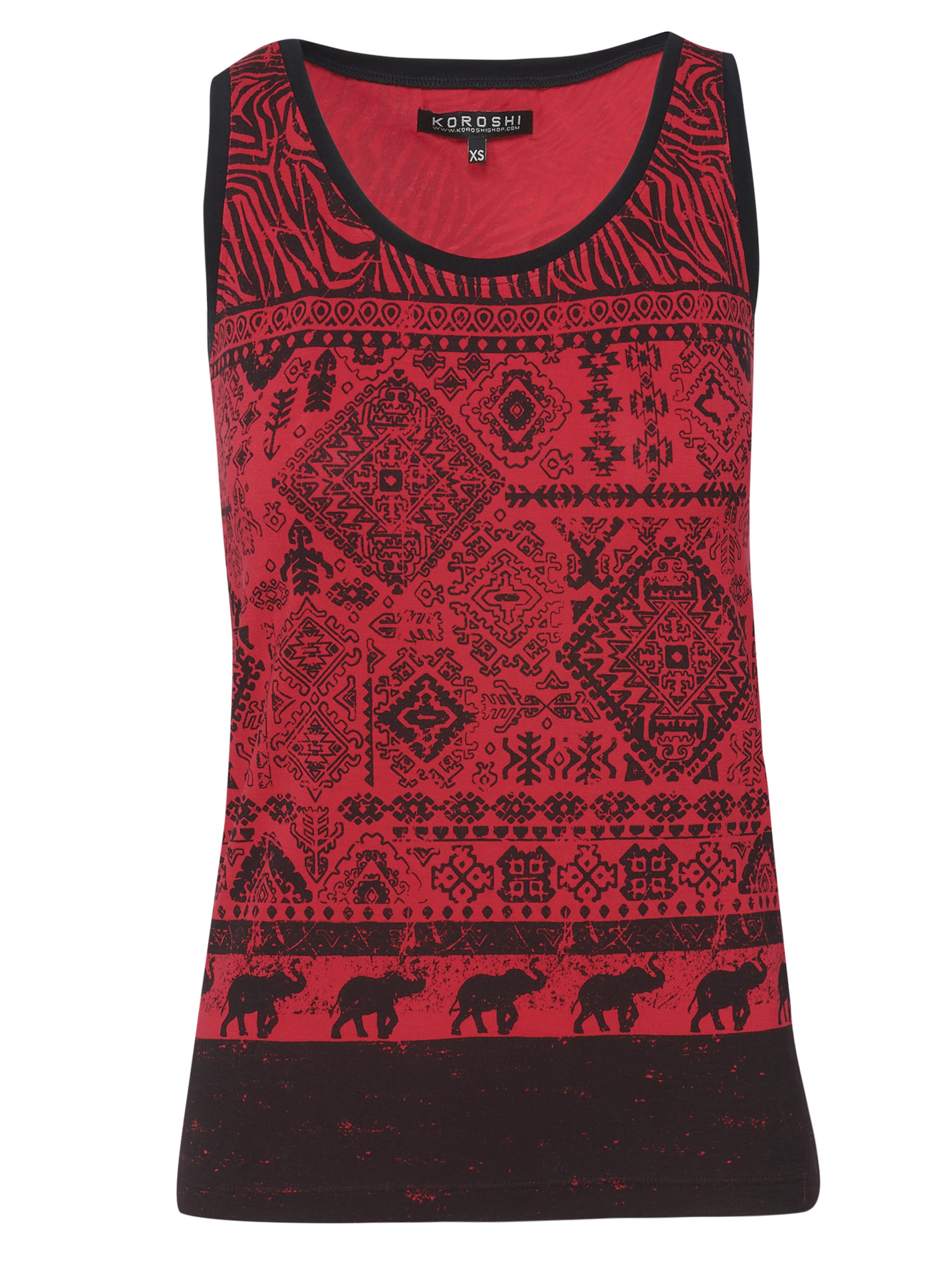 Top de la KOROSHI pe roșu: față