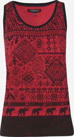 KOROSHI Top in Rood: voorkant