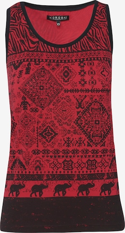 KOROSHI Top in Red: front