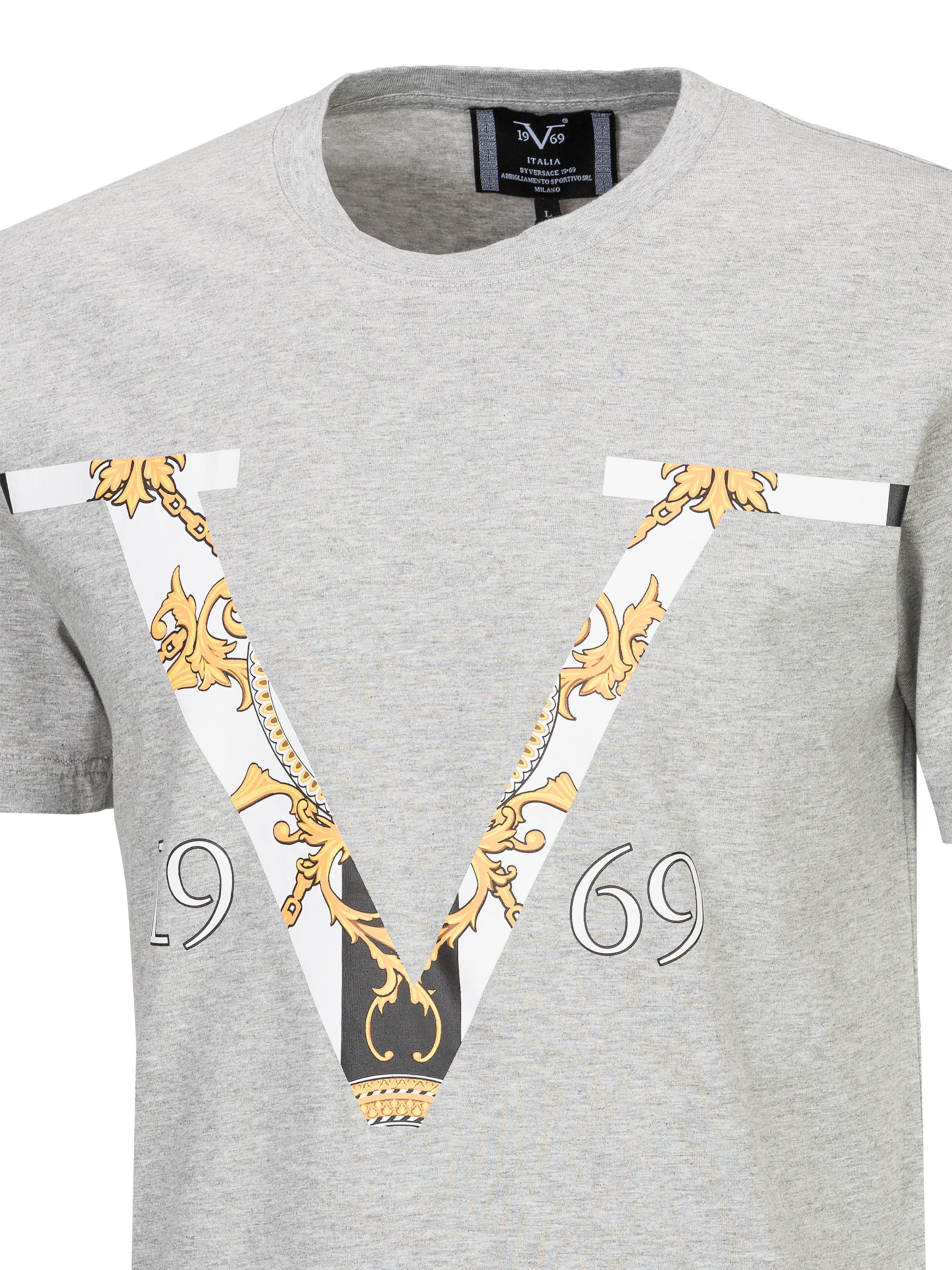 19V69 ITALIA Футболка 'Kiano' в Серый