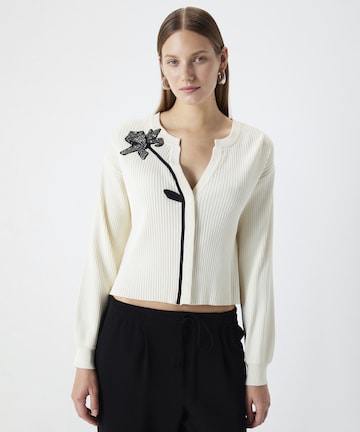 Pull-over Ipekyol en beige : devant