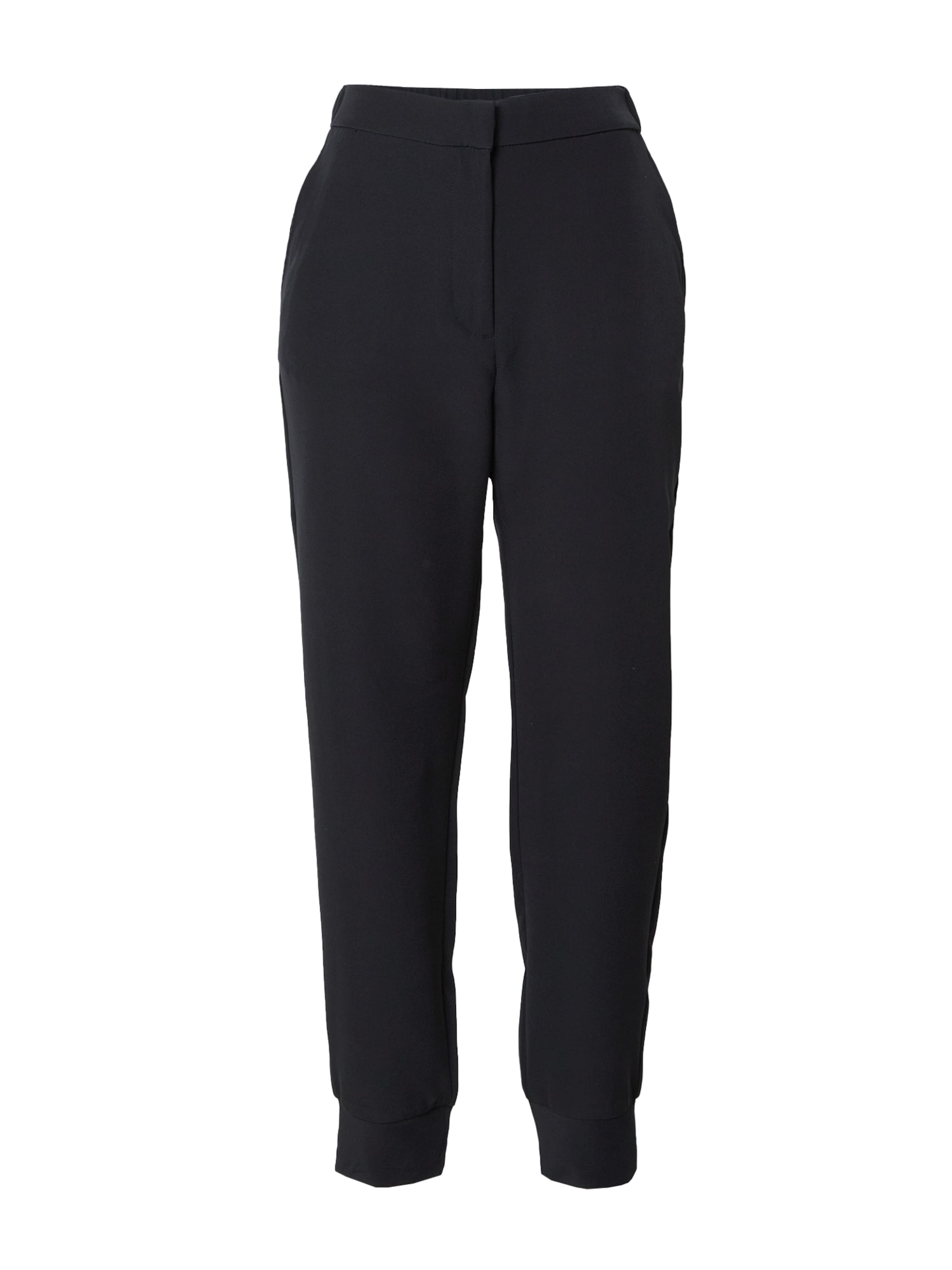 Lindex Tapered Παντελόνι 'Torun' σε μαύρο: μπροστά