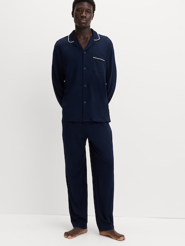 Pigiama lungo di Marks & Spencer in blu: frontale