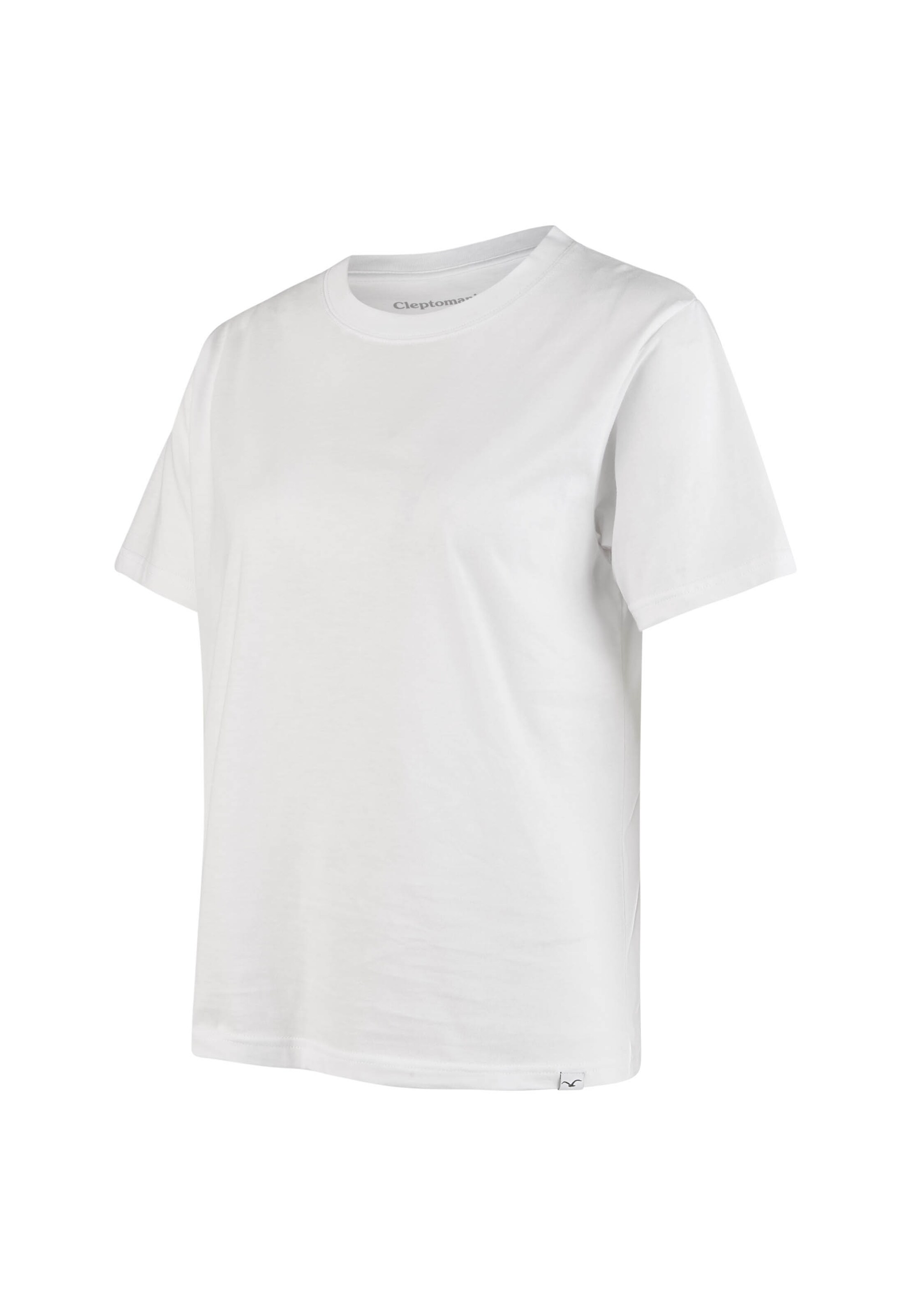Cleptomanicx T-Shirt 'Basic Tee Ligull' in Weiß