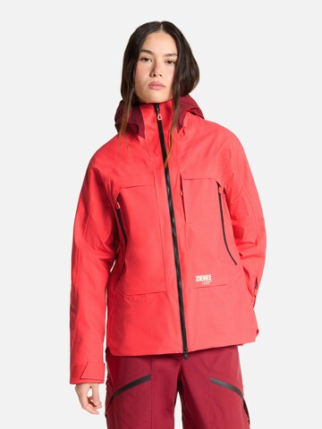 ZIENER Outdoor Jacket in Red: front