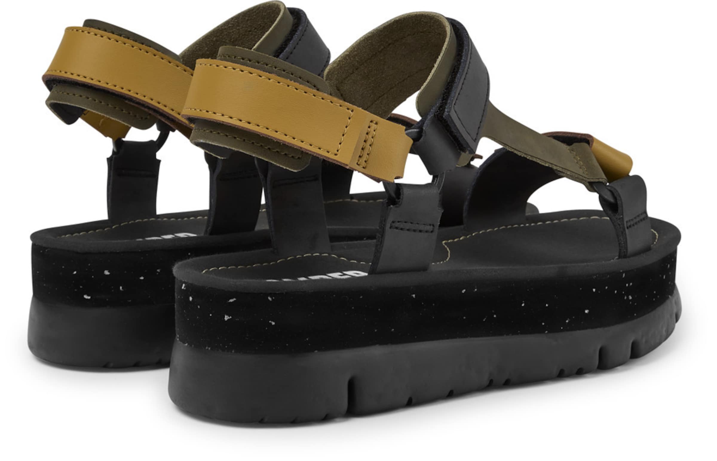 Frauen Sandalen CAMPER Riemensandalen 'Oruga Up' in Schwarz - DC15007 Frauen Sandalen CAMPER Riemensandalen 'Oruga Up' in Schwarz - DC15007