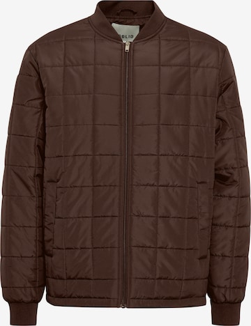 !Solid Between-Season Jacket 'Glen' in Brown: front