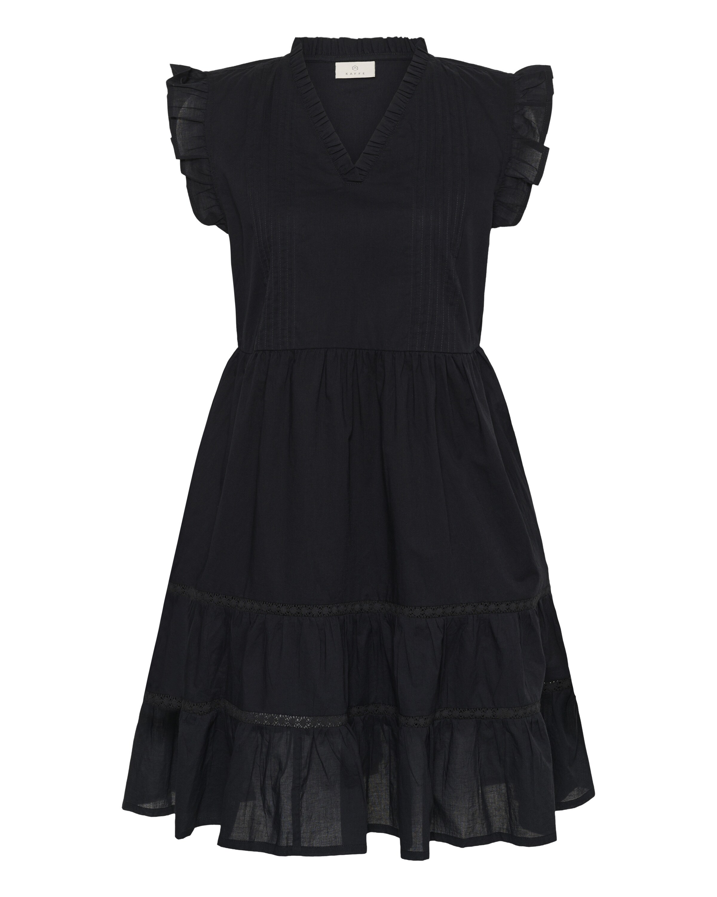 Kaffe Jurk 'Valerie' in de kleur Zwart, Productweergave