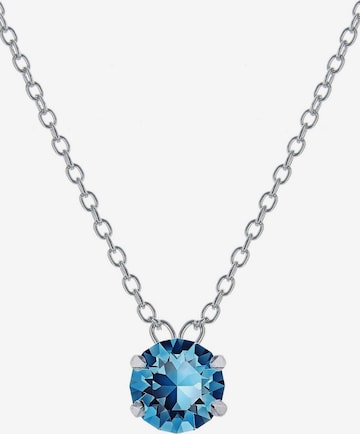 EXCLUSIVE EDITION Łańcuszek 'Solitaire adorned with Swarovski crystals' w kolorze niebieski: przód