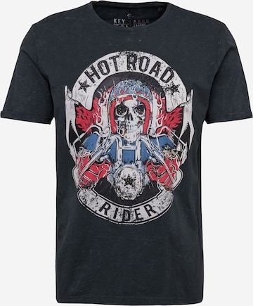 Key Largo T-Shirt 'HOT ROAD' in Schwarz: predná strana