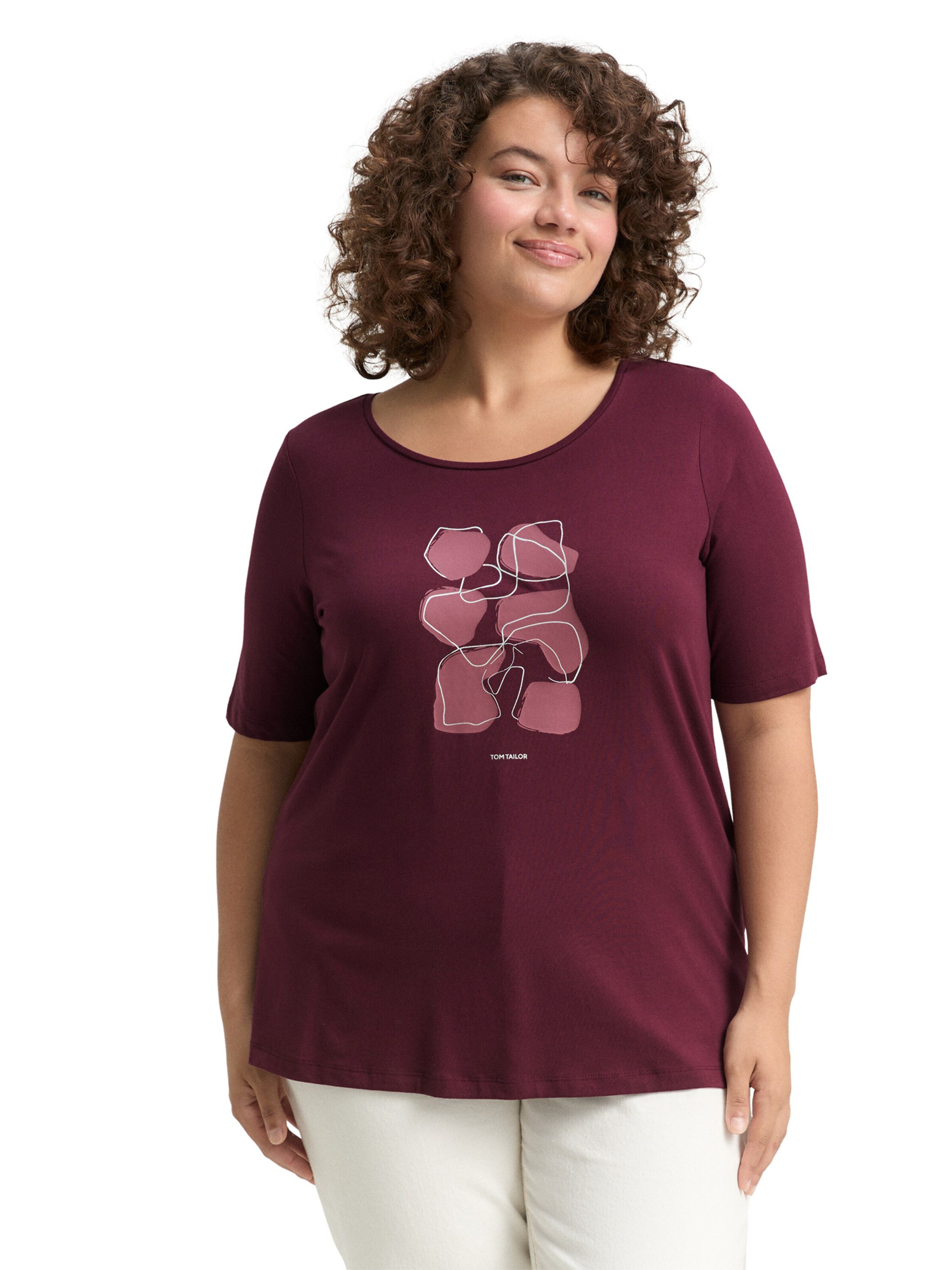 Tom Tailor Women + Shirt in Red: front