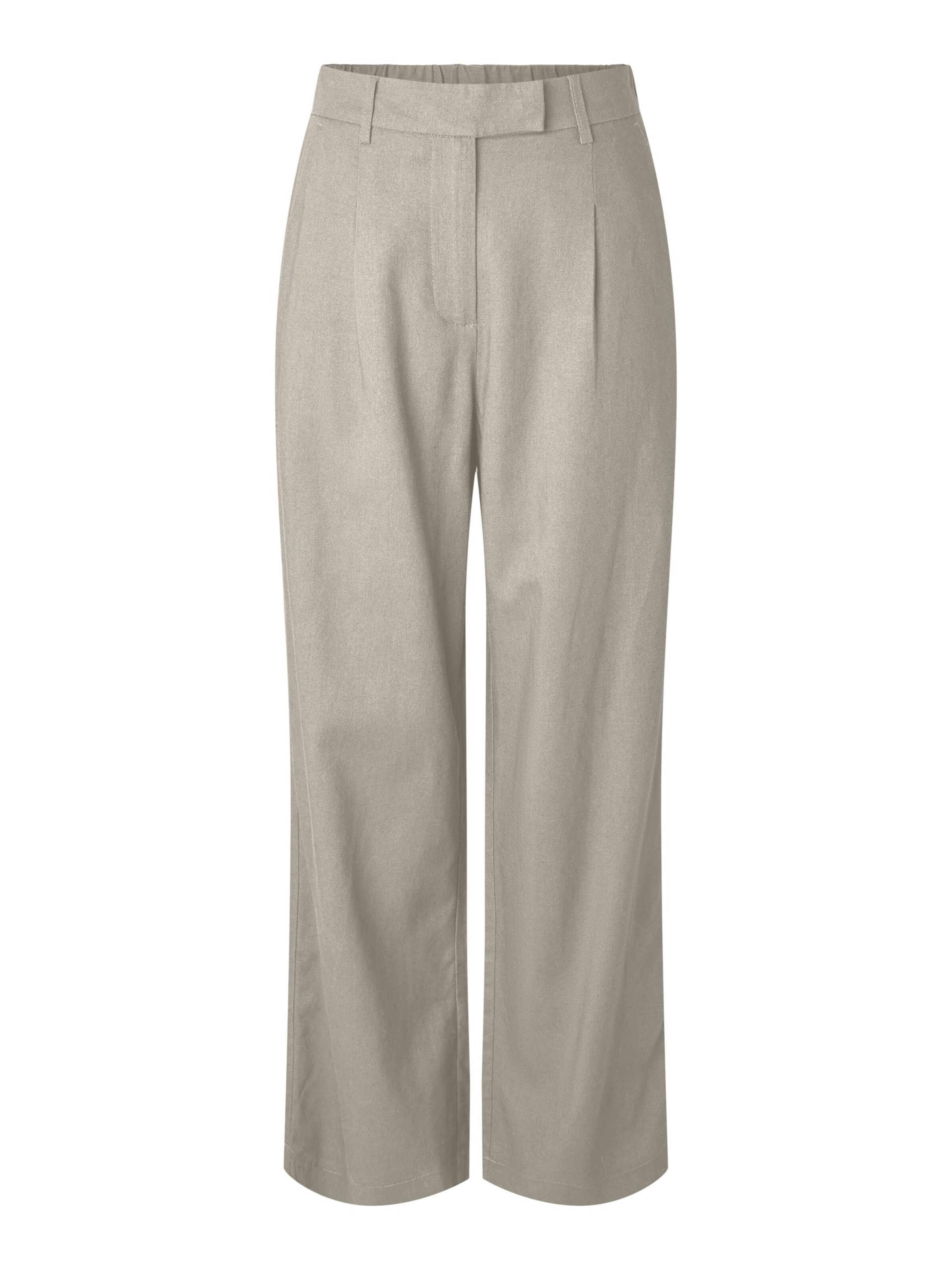 PIECES Loosefit Hose 'PCAwace' in Grau: Vorderseite