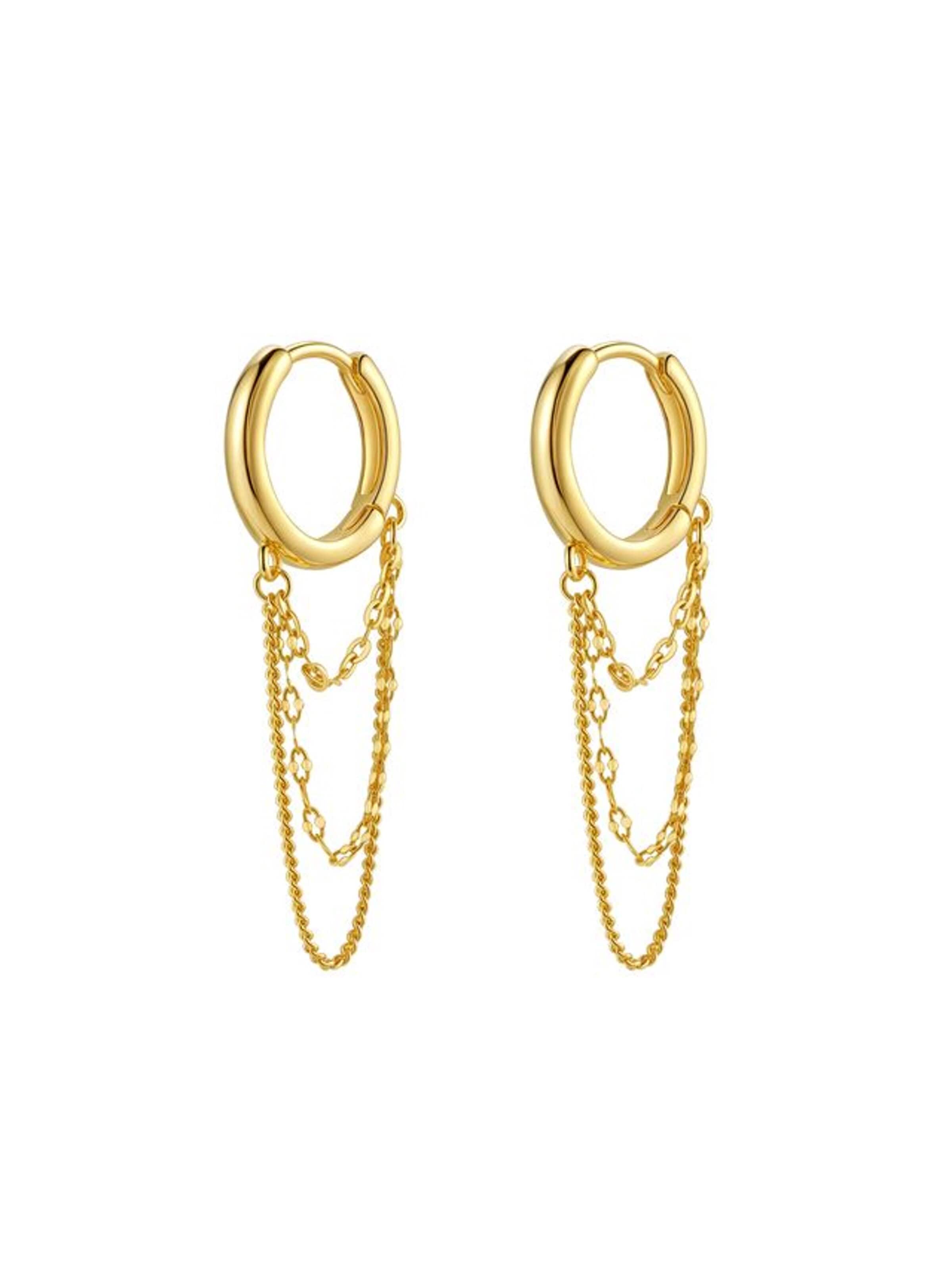 Hey Happiness Earrings 'Cascade' in Gold