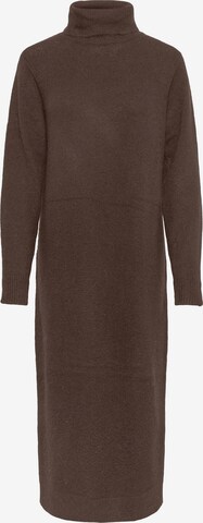 PIECES Knitted dress in Brown: front