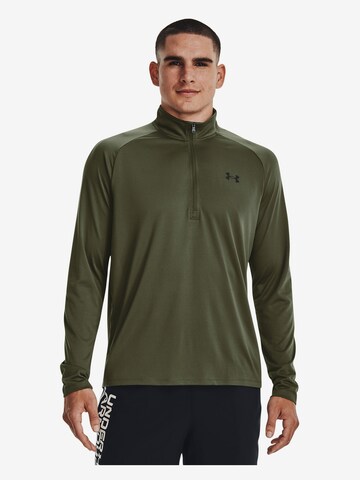 UNDER ARMOUR Performance Shirt 'Tech 2.0' in Green: front