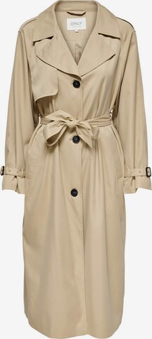 ONLY Between-Seasons Coat in Beige: front