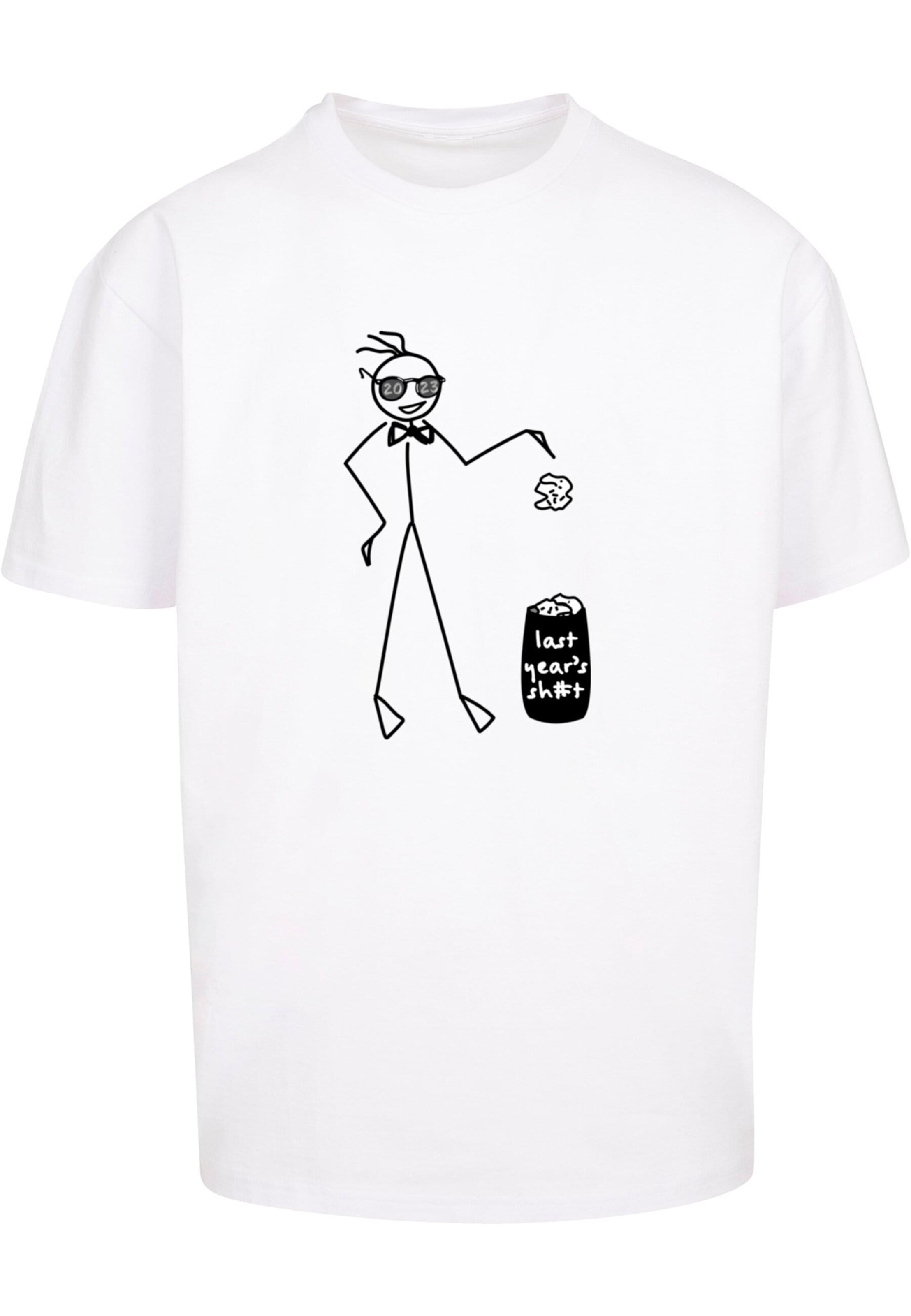 balta Merchcode Marškinėliai 'Last Year': priekis