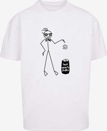 Merchcode Tričko 'Last Year' - Biela: predná strana