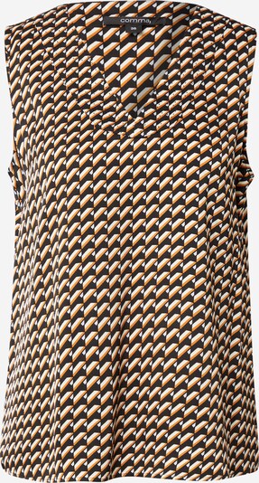 COMMA Bluse in creme / braun / schwarz / weiß, Produktansicht
