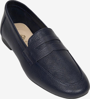 Desa Moccasins in Blue: front