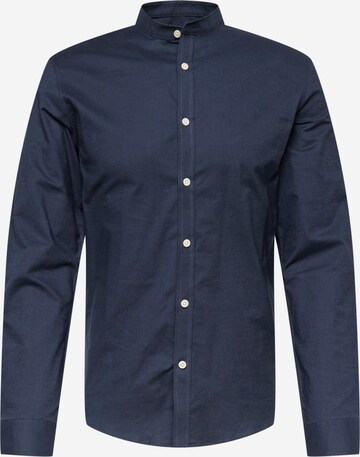 Lindbergh Slim fit Button Up Shirt in Blue: front