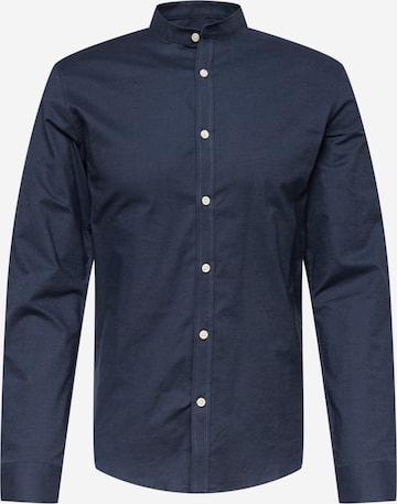 Lindbergh Slim fit Button Up Shirt in Blue: front