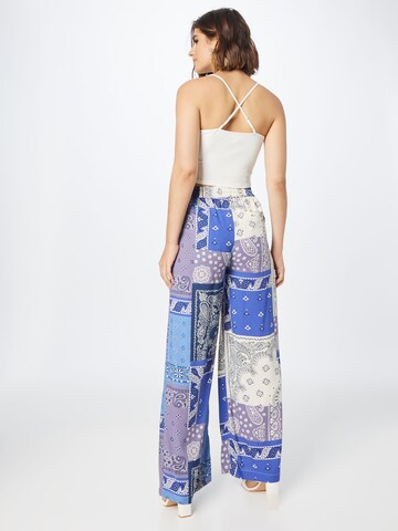 Lollys Laundry Wide leg Broek 'Rita' in Blauw