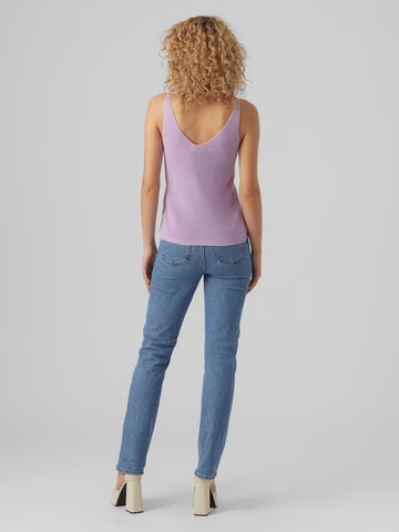 VERO MODA Knitted Top 'New Lex' in Purple