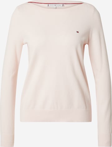 rožinė TOMMY HILFIGER Megztinis: priekis