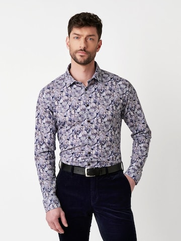 Coupe slim Chemise DESOTO en violet : devant