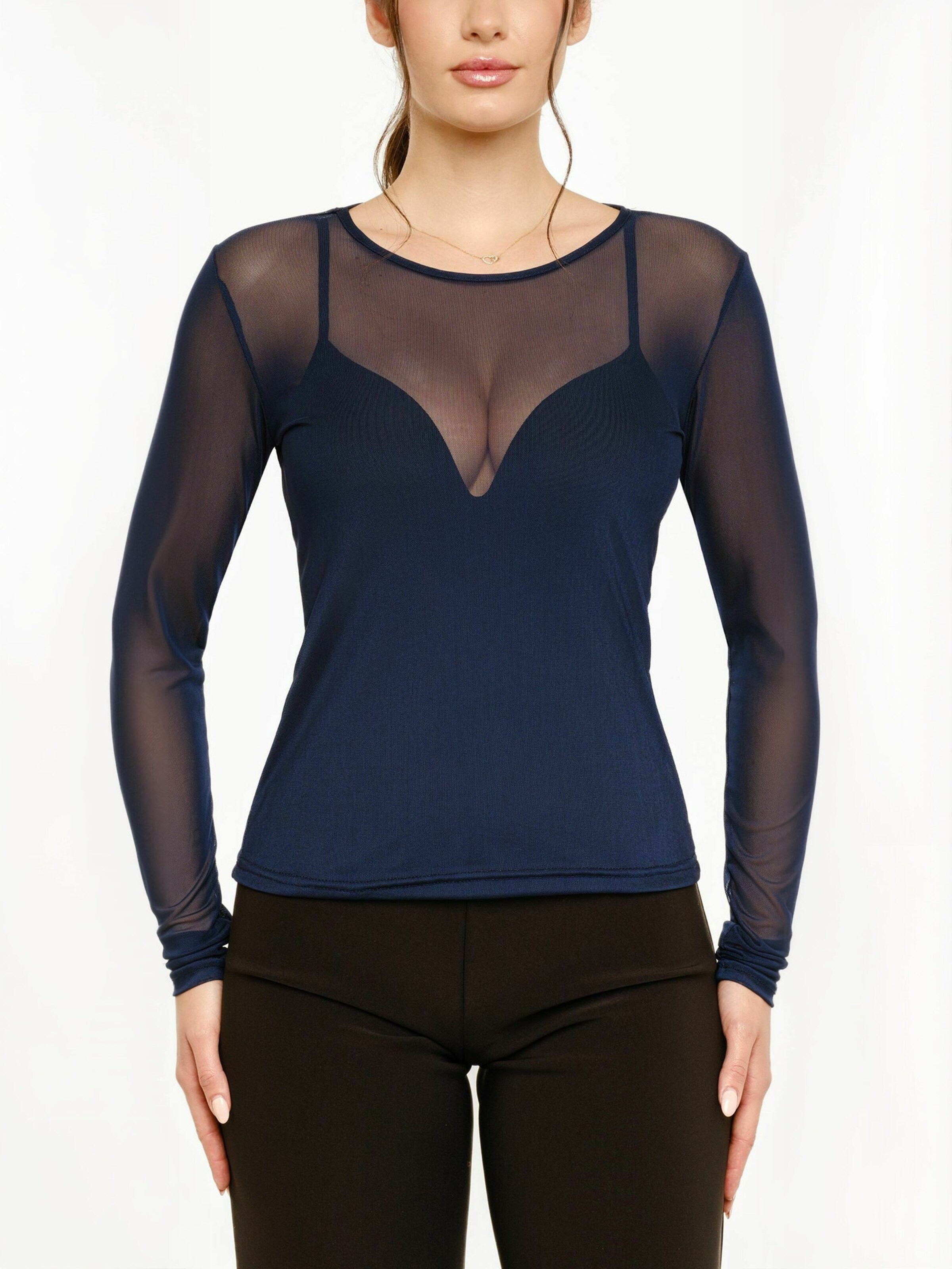 Liberte Essentiel Top ' MESH ' in Blue