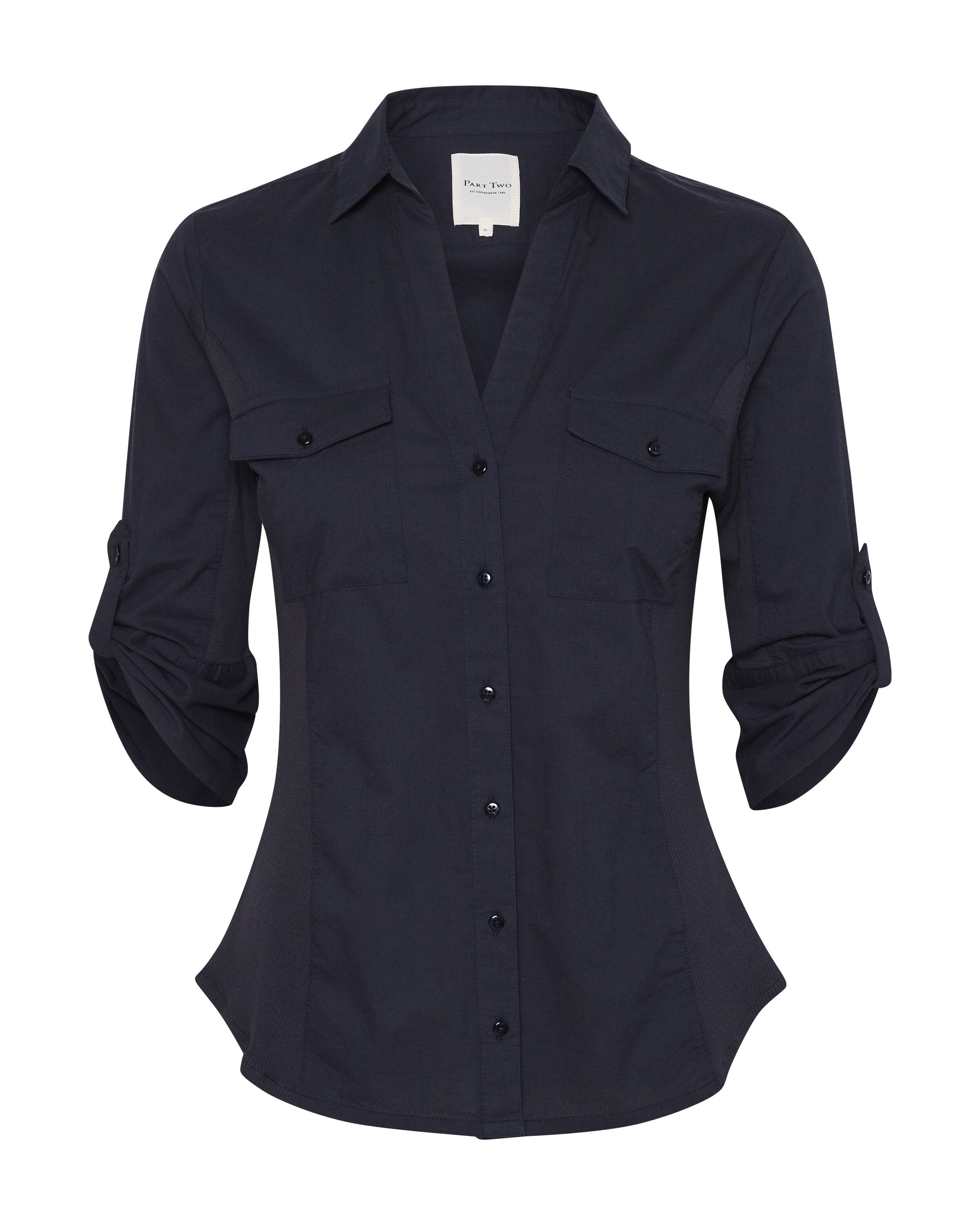 Part Two Bluse 'CortniaPW' in Blau: Vorderseite