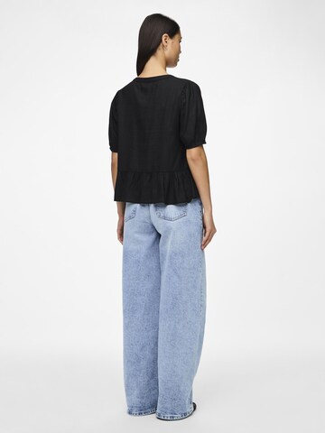 PIECES Bluse 'Pia' in Schwarz