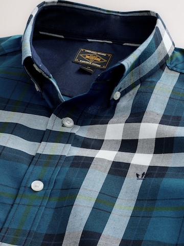 Next Regular fit Button Up Shirt in Blue